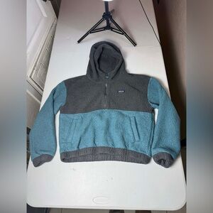 Kids Patagonia Los Gatos 1/2 Zip Fleece Youth Pullover XXL Gray And Blue